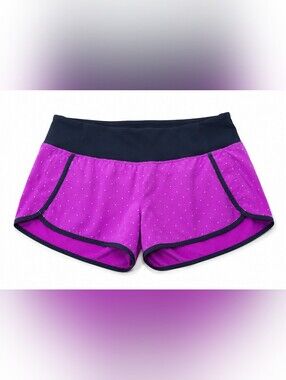 Lululemon Speed Shorts Women’s Size 10 Pink Purple Polka Dot Running Athletic